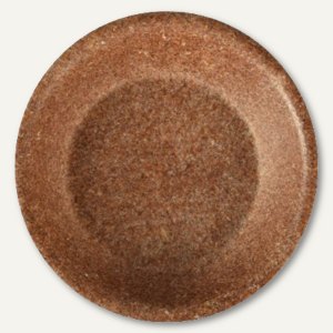 Schalen, 350 ml, Ø 20 x 3.7 cm, Weizenkleie/100% abbaubar, braun, 100 Stück