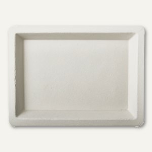 Papstar Teller "pure", 10 x 13.5 cm, Zuckerrohr, weiß, 500 Stück, 86985