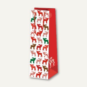Weihnachts-Flaschentüte Elk
