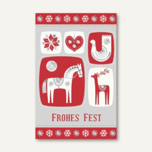Weihnachtskarte Nordic Frohes Fest