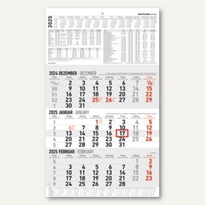 3-Monats-Wandkalender - 30 x 48.7 cm