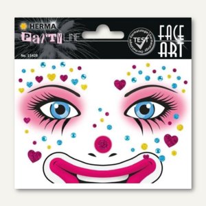 Face Art Sticker Clown Annie