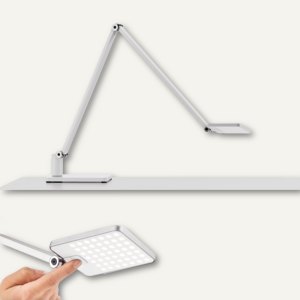 Design-LED-Schreibtischleuchte Attenzia task, 9 W, 742 lm, Standfuß, weiß