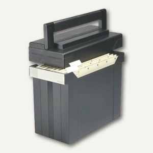 go set go, mobil mit Deckel, schwarz, inkl. 5 Mappen, 298x171x367 mm, 100081045