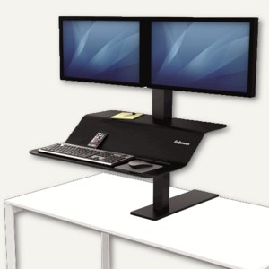 Sitz-Steh Workstation Lotus VE für 2 Monitore
