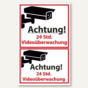 ZDesign Hinweisschild Videoüberwacht