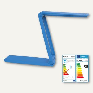 Akku LED-Leuchte zed, 3 W, 3.100 K, (H)19 cm, dimmbar, kabellos, hellblau