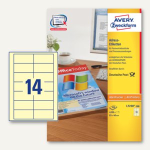 Adress-Etiketten für Pressesendungen