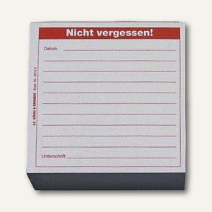 Zettelklotz Nicht vergessen