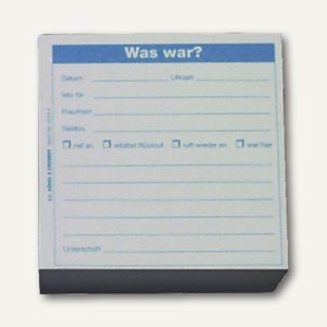 Zettelklotz Was war?