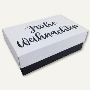 Geschenkbox Lettering FROHE WEIHNACHTEN XL