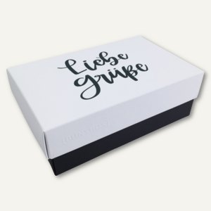 Geschenkbox Lettering LIEBE GRÜSSE M