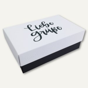 Geschenkbox Lettering LIEBE GRÜSSE S