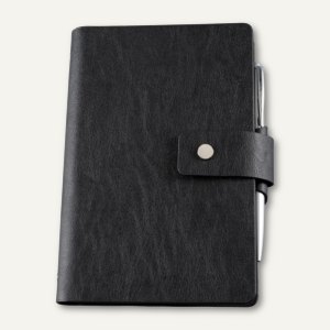 Bind T 1-1 Systemplaner A6 Office, Nappaleder Mit Druckknopfverschluss