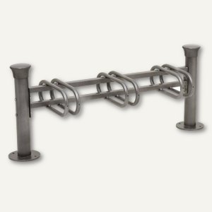 Fahrradständer PROVINCE - Grundmodul, 3 Plätze, einseitig, Kopf FORUM, 207367