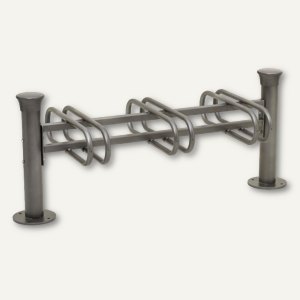 Fahrradständer PROVINCE - Grundmodul, 3 Plätze, doppelseitig, Kopf FORUM, 207356