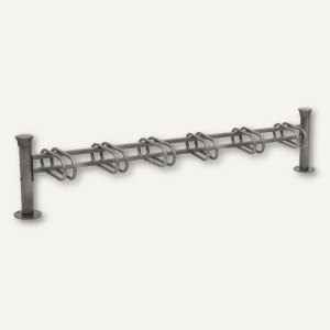 Fahrradständer PROVINCE - Grundmodul, 6 Plätze, einseitig, Kopf FORUM, 207316