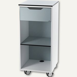 Multifunktionswagen, 450 x 1.000 x 450 mm, 3 Fächer, Faserplatten, blau, 313206