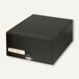 officio Formularkasten, 26 x 13 x 37 cm, Karton/Spanplatte, schwarz, 1179020