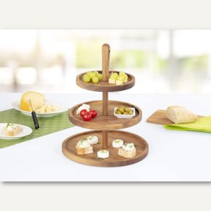 Esmeyer Etagere, 3-stufig, Akazienholz, 304-029