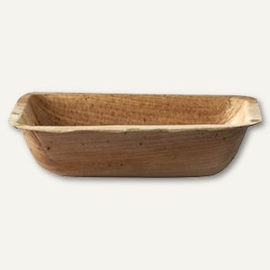 Schalen "pure", eckig, 4 x 12.2 x 16 cm, Palmblatt, natur, 5x 25 Stk., 88216