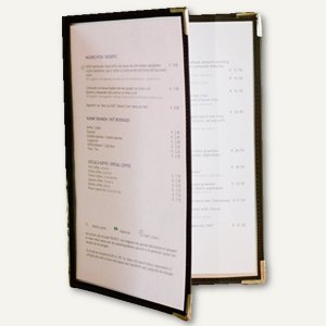 Speisekarten-Mappe für 4 Blatt