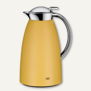 Isolierkanne GUSTO, 1 Liter, 100% dicht, Metall, spicy mustard matt