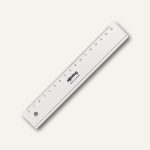 Lineal 17 cm transparent