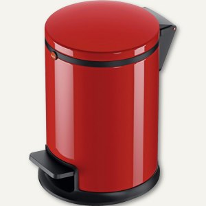 Hailo Tret-Kosmetikeimer Pure S - 3 Liter, (H)280 mm, Stahlblech, rot, 0504-040