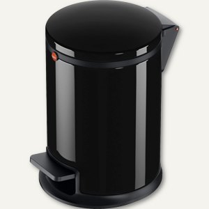 Tret-Kosmetikeimer Pure S - 3 Liter, (H)280 mm, Stahlblech, schwarz, 0504-060