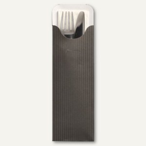 Bestecktaschen 23.5x7.3 cm + Serviette 33x33 cm