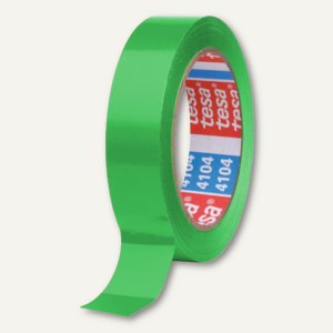 Tesa Verpackungsklebeband 4104, PVC, 50 mm x 66 m, grün, 3 Rollen,04104-00335-00