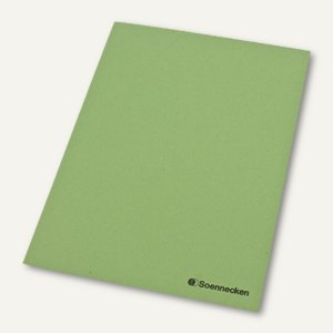 officio Aktendeckel DIN A4, Recycling-Karton 250 g/m², grün, 100er Pack, 1282