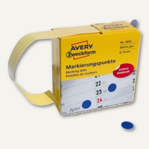 Labelident Markierungspunkte 20 Mm – 176 Blaue Klebepunkte Auf 2 Bogen