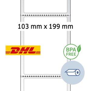 Thermo-Versandetiketten-Rolle DHL