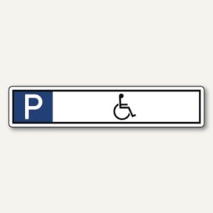 Hinweischild Parkplatz Rollstuhl
