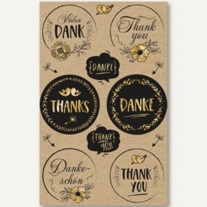 Geschenke-Sticker DANKE