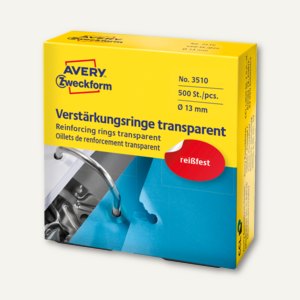 Verstärkungs-Ringe Ø 13 mm transparent