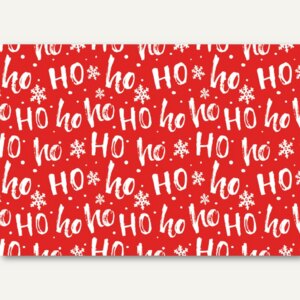 Weihnachts-Geschenkpapier Ho Ho Ho