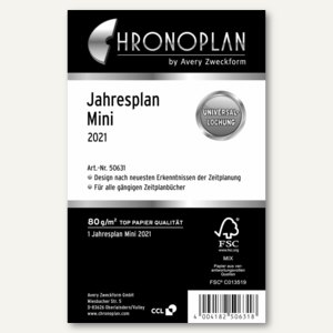 Zeitplaner Jahresplan Mini