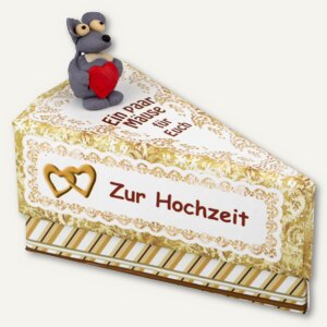 Geschenkschachtel Tortenstück Zur Hochzeit