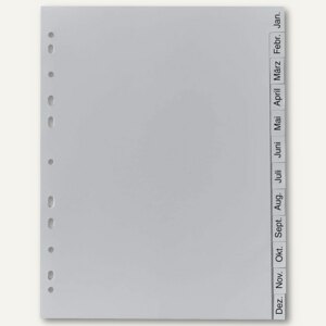 Kunststoff-Register Monate