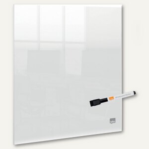 Wandtafel mit Klebepads, (B)30 x (T)0.8 x (H)30 cm, Marker, Acryl,  transparent