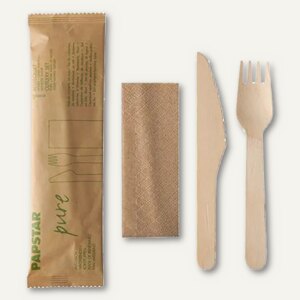 Holz-Besteckset pure