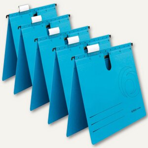5er Pack FALKEN Hängehefter UniReg. – Mit Kaufmännischer Heftung, Aus Recycling-Pappe
