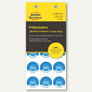 Prüfplakette NÄCHSTER PRÜFTERMIN