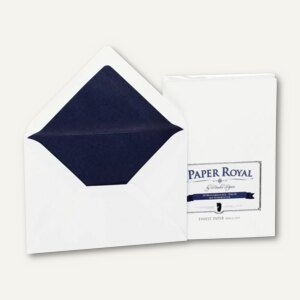 Briefumschläge DIN C6 mit Seidenfutter blau
