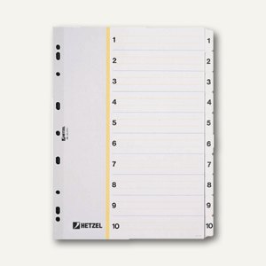 10 Sätze Monatsregister DIN A4 1-31 - Braun Für Ordner & Akten