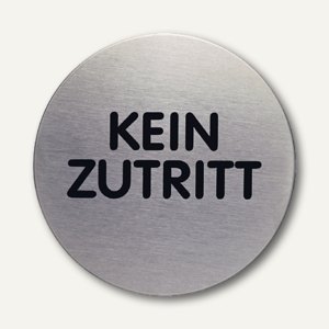 Edelstahl-Piktogramm Kein Zutritt