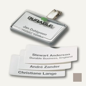 Namensschild Clip-Card mit Clip